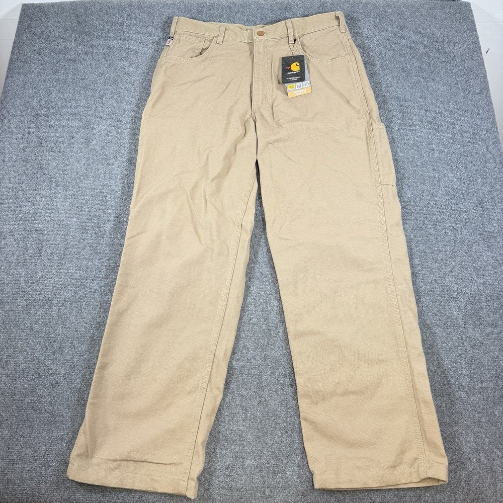 Carhartt FR Pants Mens 36x36 (Fits 34x32) Midweight Canvas Jean‎ CAT 2 NEW